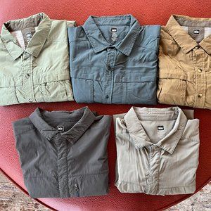 REI Co-op Men’s Vented Button Down Shirts Size XXL, Nylon, Long Sleeve
